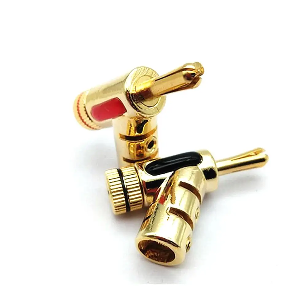 Colleimage Hifi 8 шт. позолоченный Тип пистолета Акустический кабель запирающий разъем