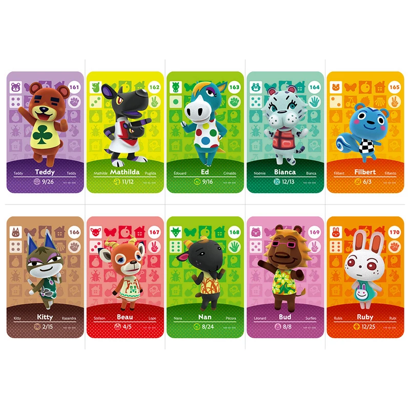 Карточка для скрещивания животных серии 2 (161 200) карта Amiibo работает Switch 3DS NS Games New