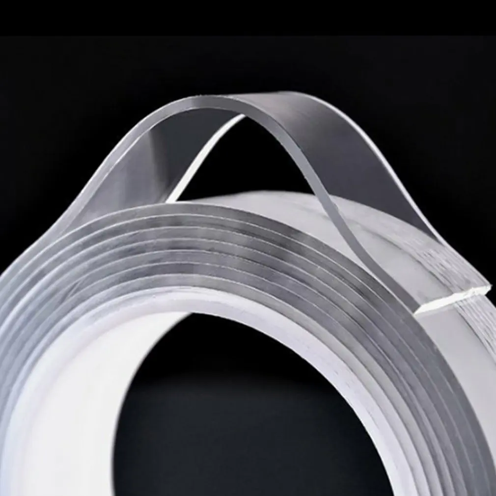 

5M Transparent Nano Tape Washable Reusable Double-Sided Tape Adhesive Nano-No Trace Paste Removable Glue Cleanable Household