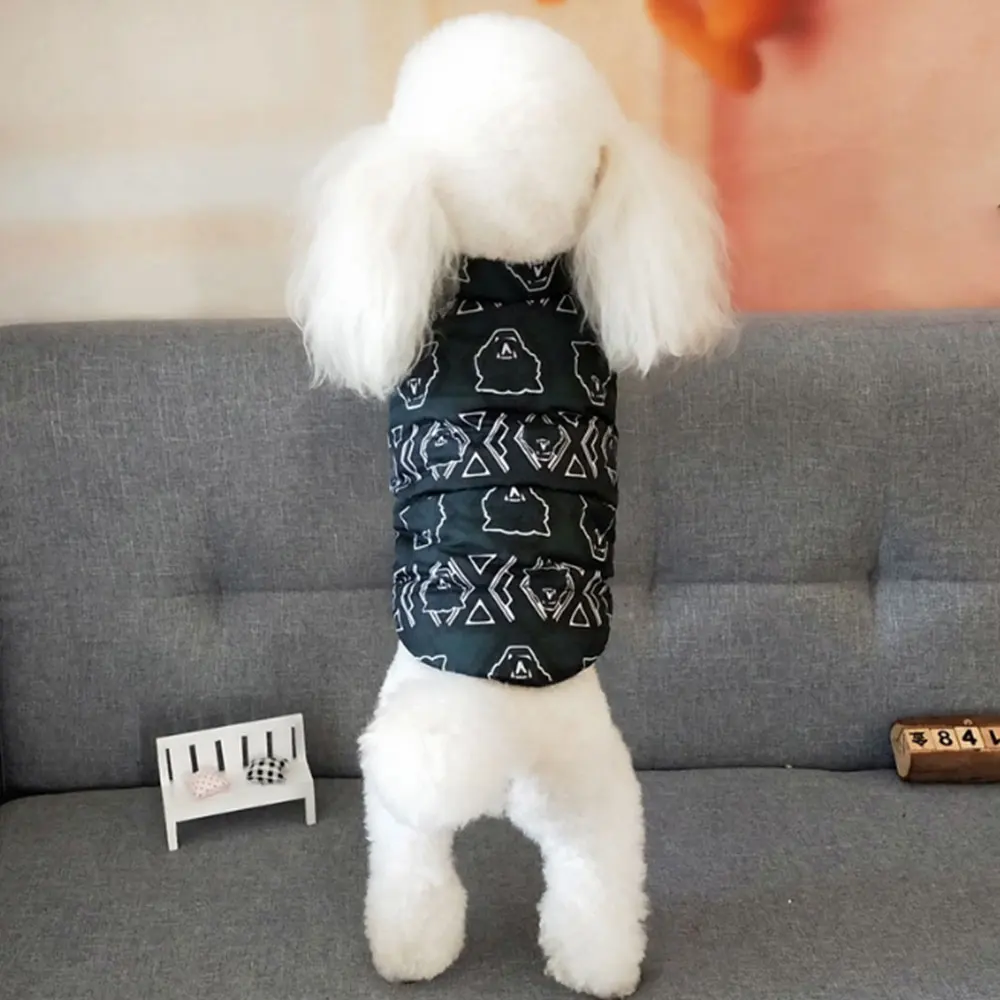 Осенне зимний теплый жилет для домашних питомцев пальто маленьких и средних
