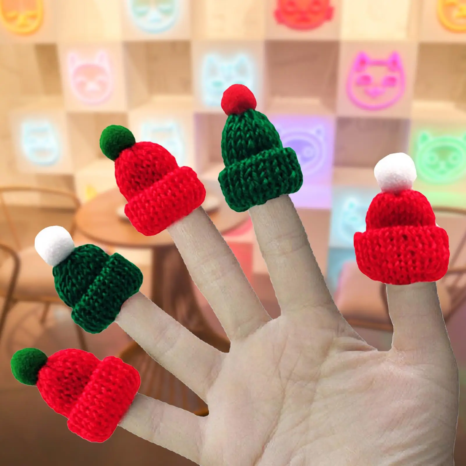 

10Pcs 3D Cap Christmas Tree Shape Party Hairpins Hair Clips Headwear
