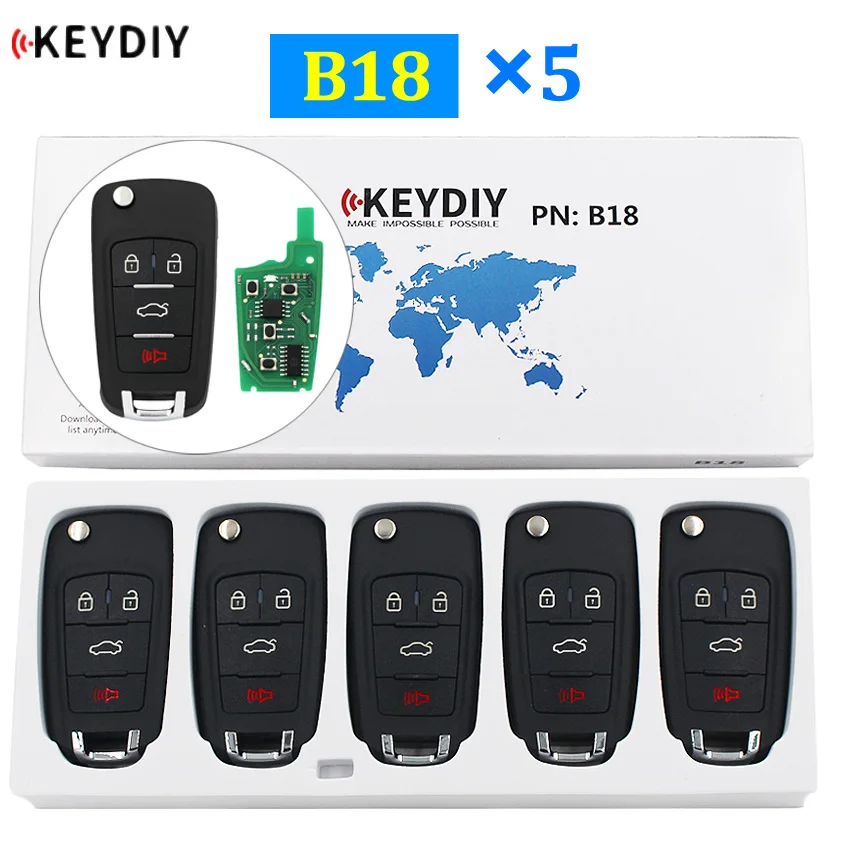 5 шт./лот B18 3 кнопки универсальный пульт дистанционного управления Smart