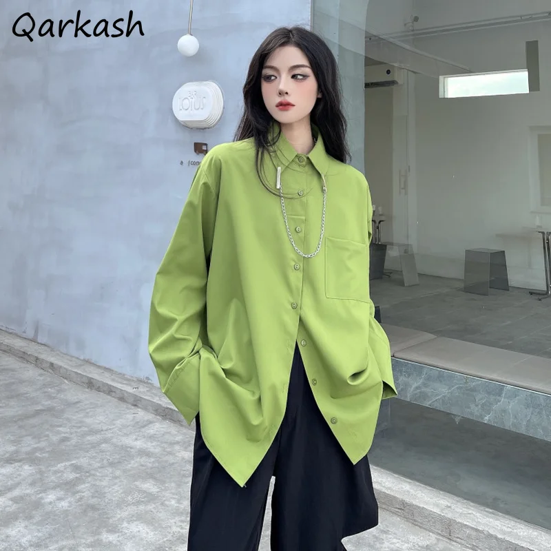 

Shirts Women Tops Design Clothes High Street Elegant College Classic Hipsters Stylish Ulzzang New Arrival Tender All-match Chic