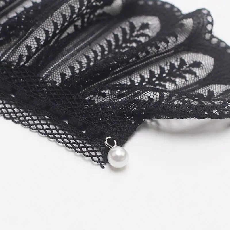 

2Pcs/Pair 4 Styles Women Girls Fake Flare Sleeves Floral Lace Pleated Ruched False Cuffs Sweater Blouse Apparel Wrist Warmers