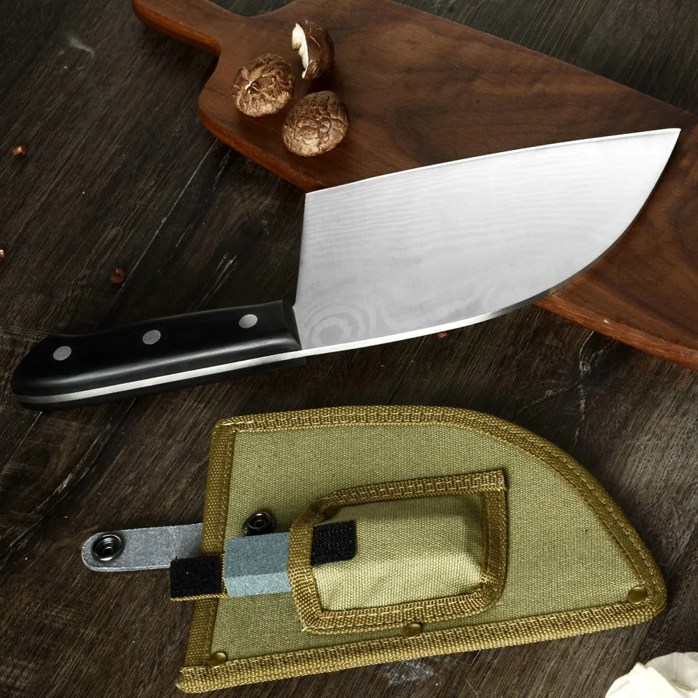 Damask 7cr17 охотничий нож из нержавеющей стали открытый для выживания нарезки мяса |