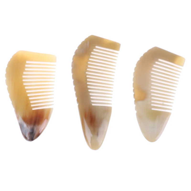 Натуральная Антистатическая Массажная расческа для волос с ручкой из бычьего