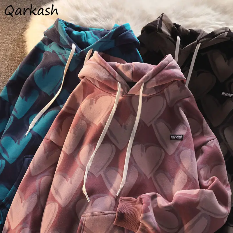 Женские толстовки с принтом Love модные шикарные топы капюшоном и передним