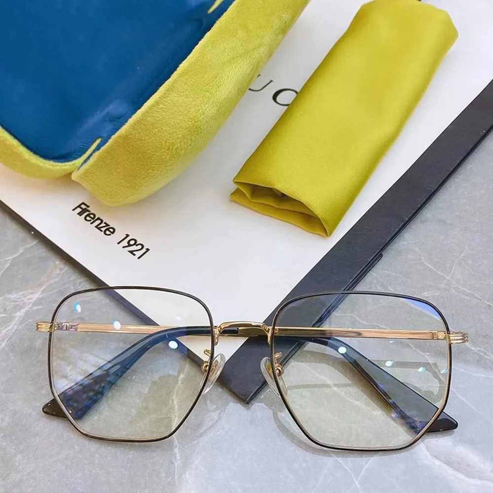 

Metal Irregular Polygonal Anti-blue Glasses Anti Blue Light Women Men Optical Clear Lenses Eyeglasses Spectacles Unisex Eyewear