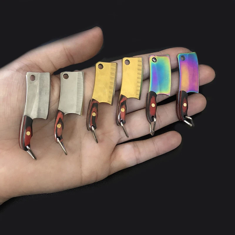 Кольцо для ключей из нержавеющей стали Миниатюрный карманный резец Овощечистка