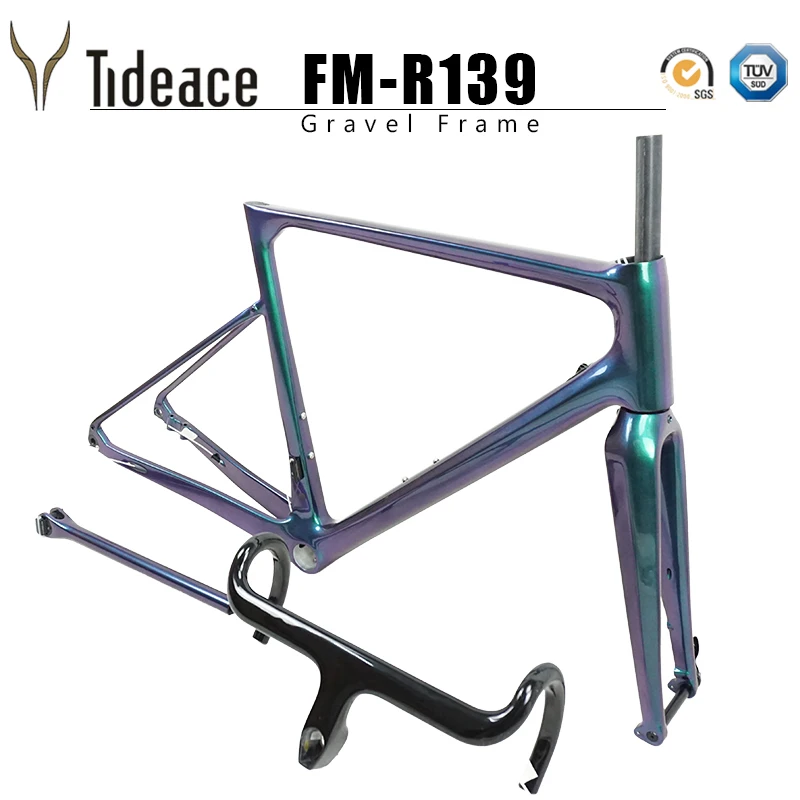 Обновленный плоский кронштейн T1000 из углеродного волокна Гоночная рама для