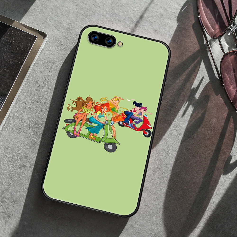 

winx clubs Phone Case Cover Hull For HUAWEI honor 7a 8 8s 8a 8x 9 9x 10 20 i Lite Pro black Shell Soft Back 3D Cell Tpu Prime
