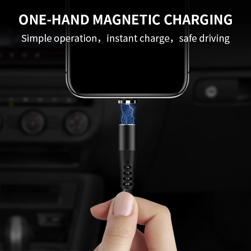 Магнитный кабель USB C кабель для быстрой зарядки Магнит Micro USB зарядное устройство для Xiaomi Mi8 Mi9 samsung S9 S8 type C Быстрая зарядка