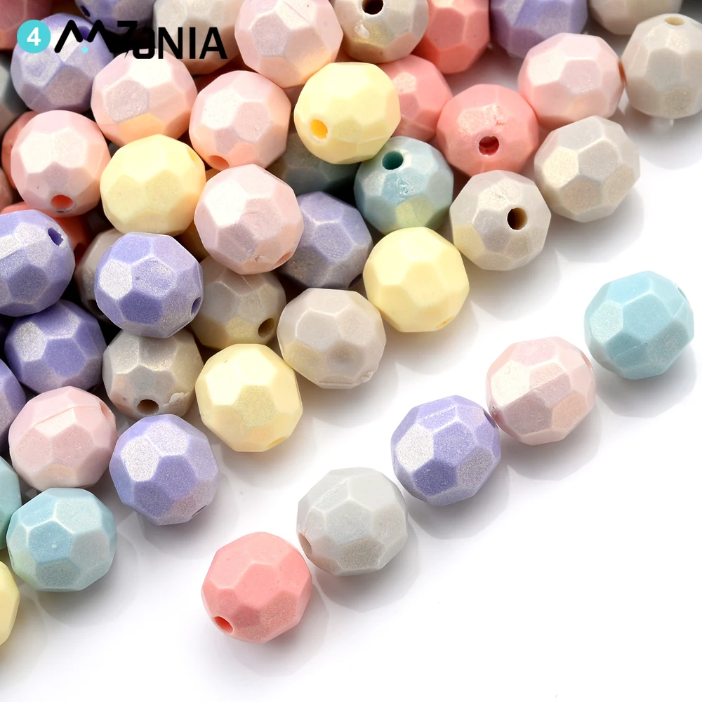 Акриловые бусины карамельных цветов разные цвета насыпные с разделителем для