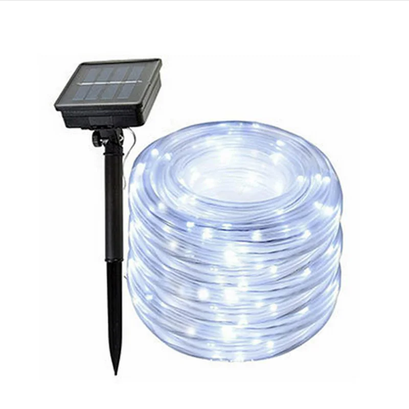 12 м 100 светодиодная гирлянда на солнечных батареях Сказочная лампа садовая для