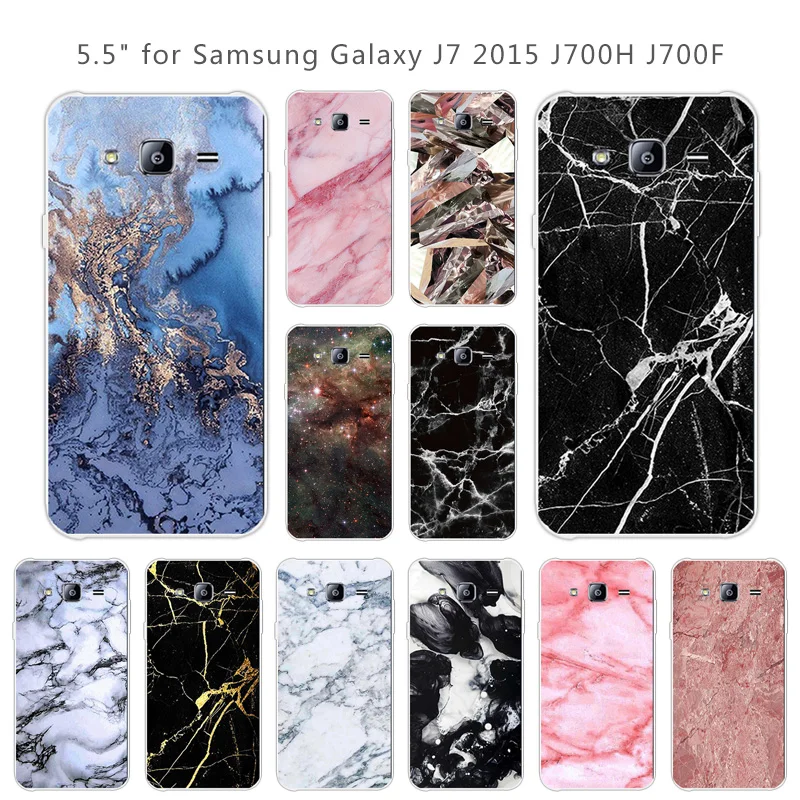 Для samsung J7 2015 мягкий силиконовый Подгонянный шаблон чехол для Galaxy J700H J700F задняя