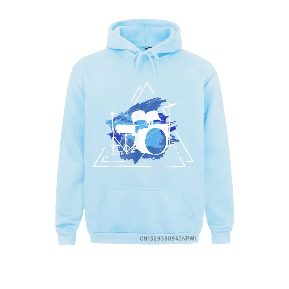 Крутой барабанный комплект винтажный пуловер в стиле ретро с ударным барабаном