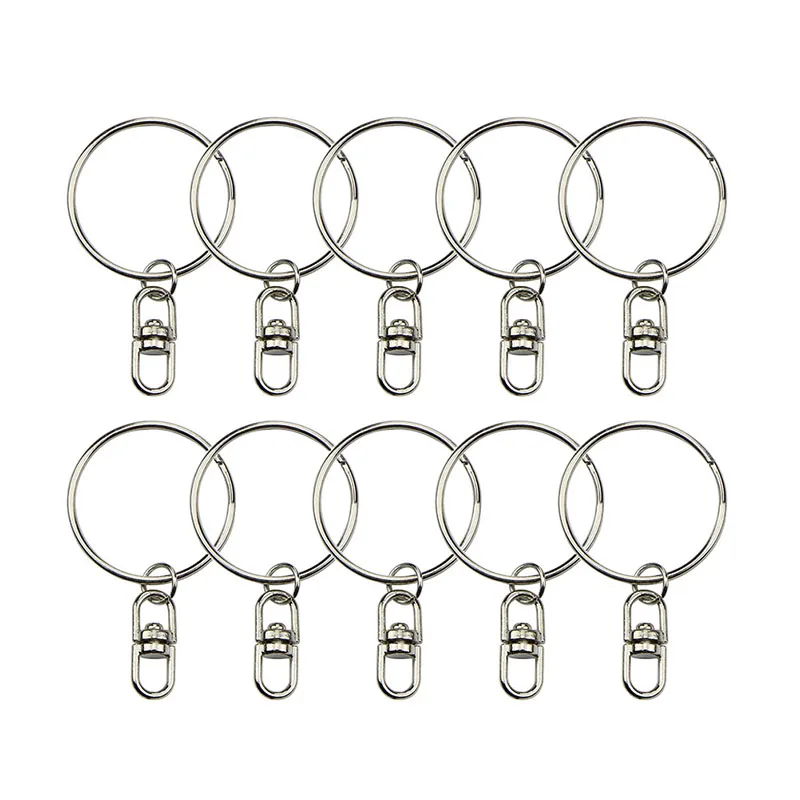 Брелок для ключей 10 шт./лот брелок с разрезом кольцо цепочки брелки сделай сам