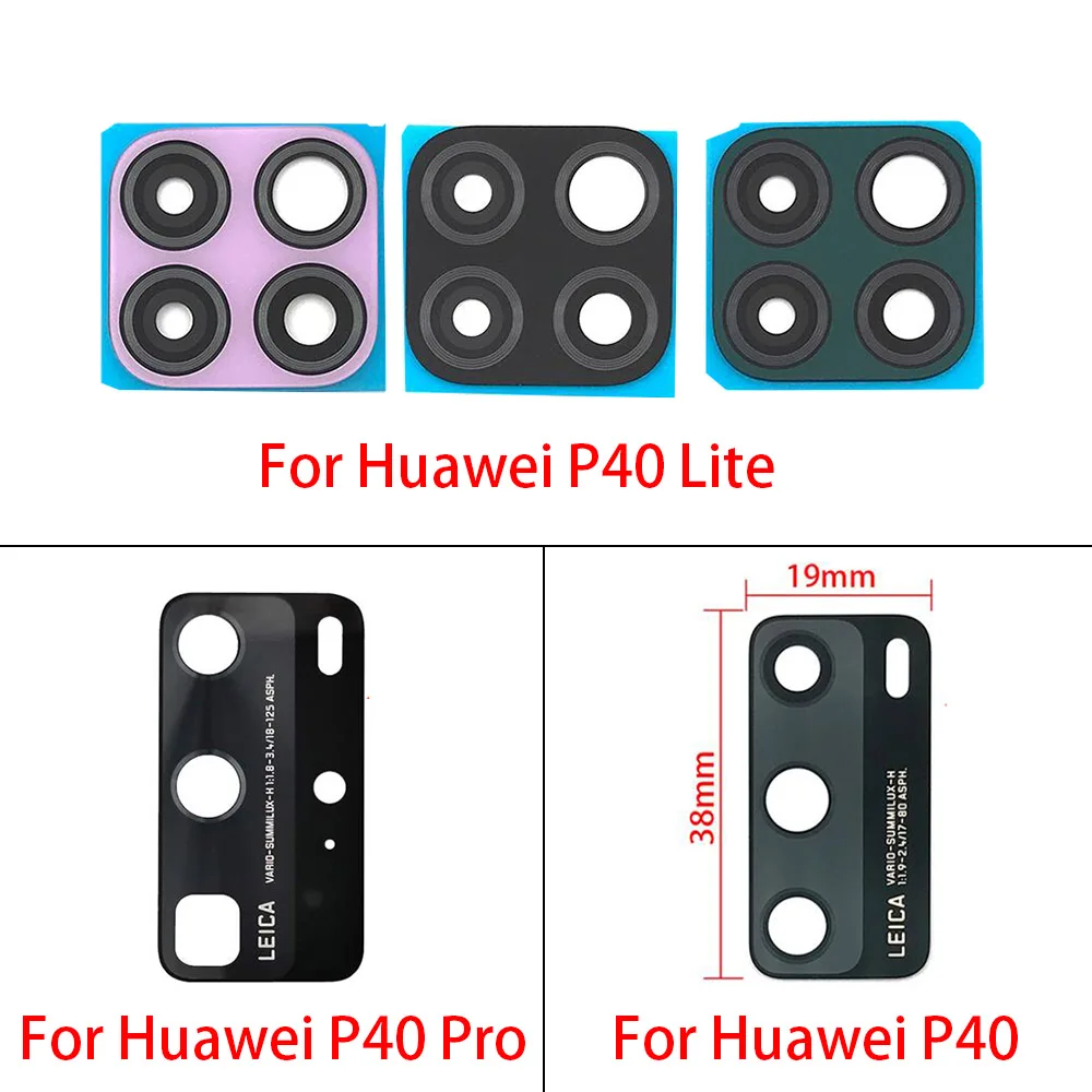 Стеклянный объектив задней камеры для Huawei P40 P30 Lite P20 Pro 5G/E 10 шт. запасные части |