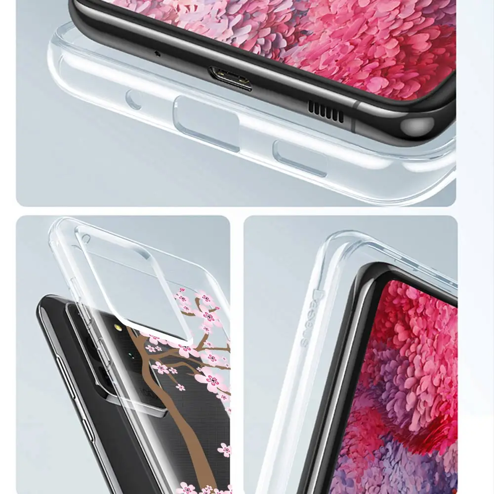 

Flower Case for Samsung A50 A51 A71 A70 A40 A20 A20E S10 S20 S9 S8 S7 Edge Ultra Puls Note 20 10 9 8 Ultra Plus Soft Funda Cover