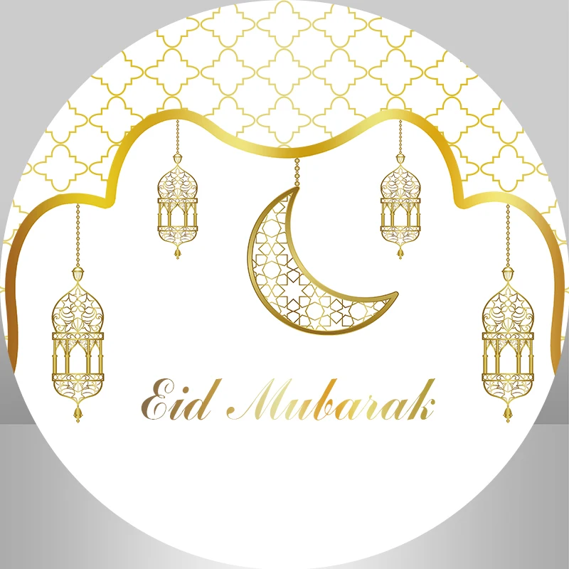 

Счастливый ИД Мубарак Рамадан волшебная луна фон для фотосъемки с изображением сцены виде незаполненного круга фон вечерние Декор