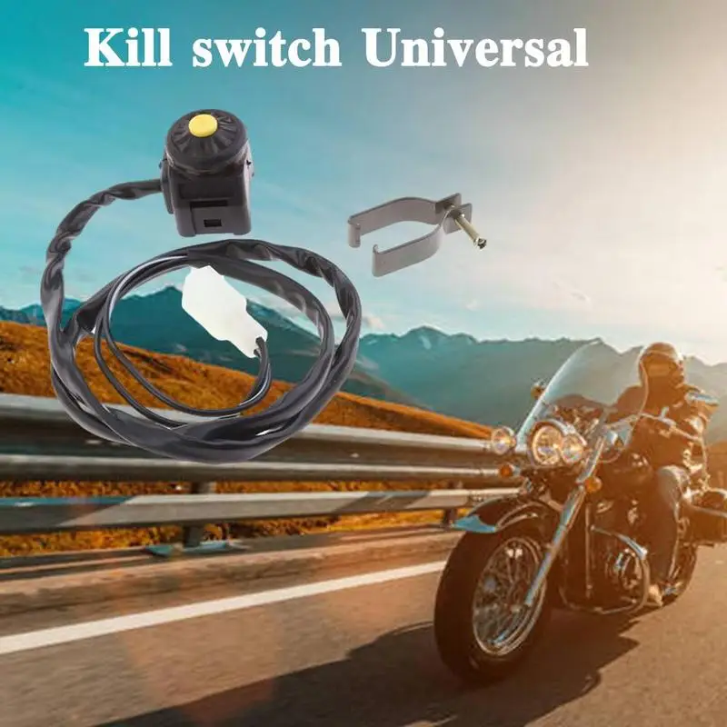 

High-Quality Universal Black Durable Kill Stop Switch For Motorcycle / / E7A1 Button Pit / Suitable Horn Quad Bike D8Q9