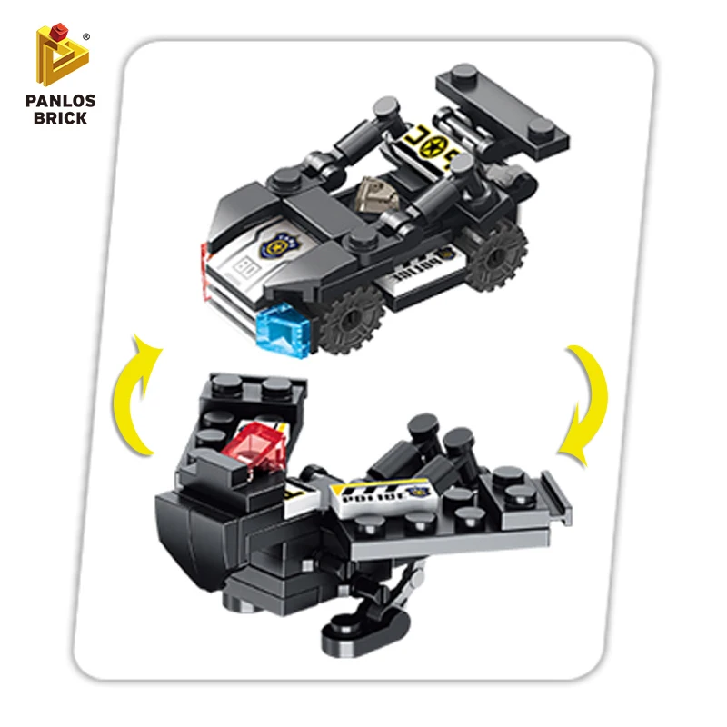 Строительный Блок военный внедорожник пожарная машина SWAT полицейский катер