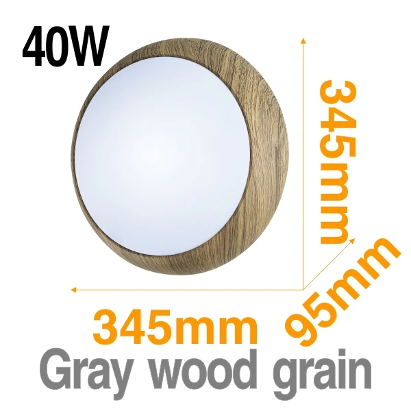 Gray 40W 6 Вт, 9 Вт, 13 Вт, 18 Вт, 24 Вт, 36 Вт, 40 Вт, 48 Вт, круглый светодиодный потолочный светильник, 220 В, теплый белый, холодный белый, современный светильник, ночной Светильник для внутреннего и наружного освещения - Цвет корпуса: Gray 40W