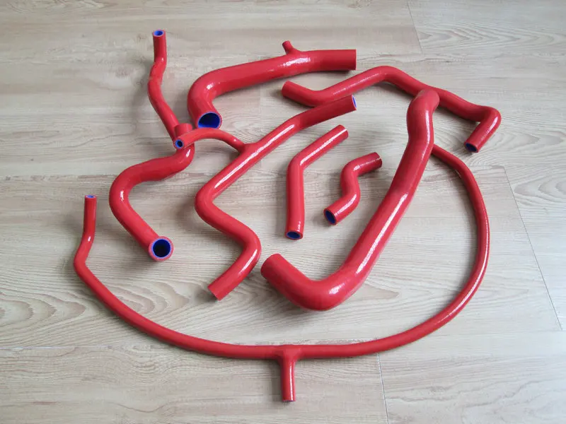 

For VW GOLF/JETTA MK3 A3 VR6 2.8/2.9 AAA/ABV ENGINE NON-US Silicone Coolant RED Hose KIT