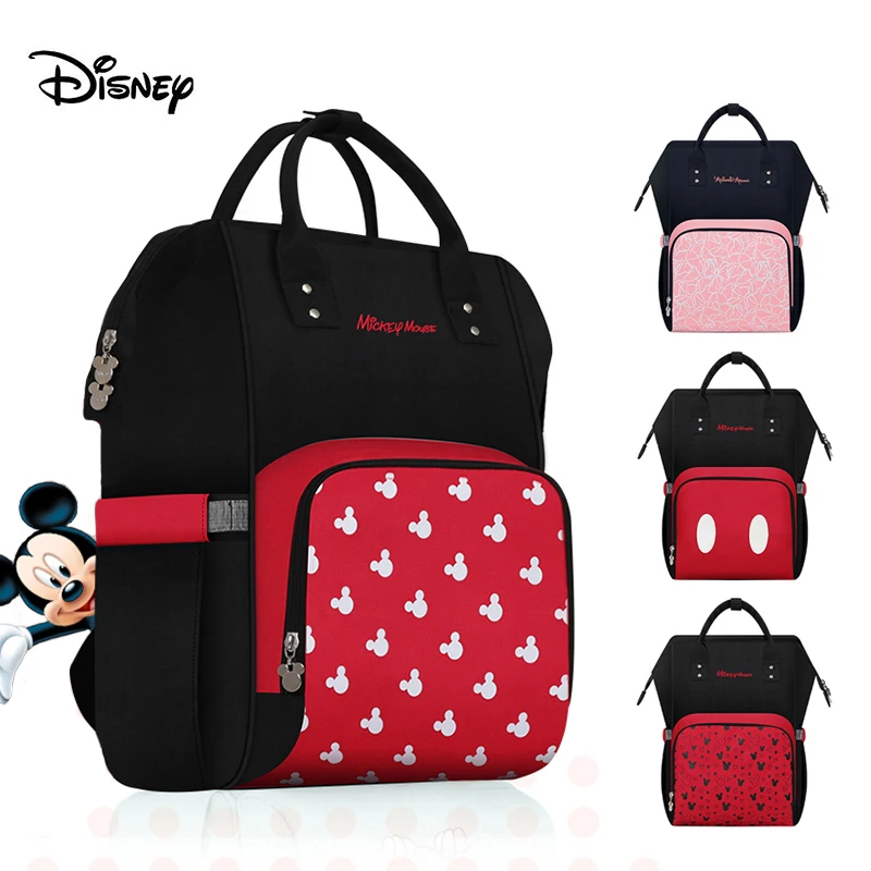 Disney Minnie модная сумка для подгузников рюкзак водонепроницаемая Детская