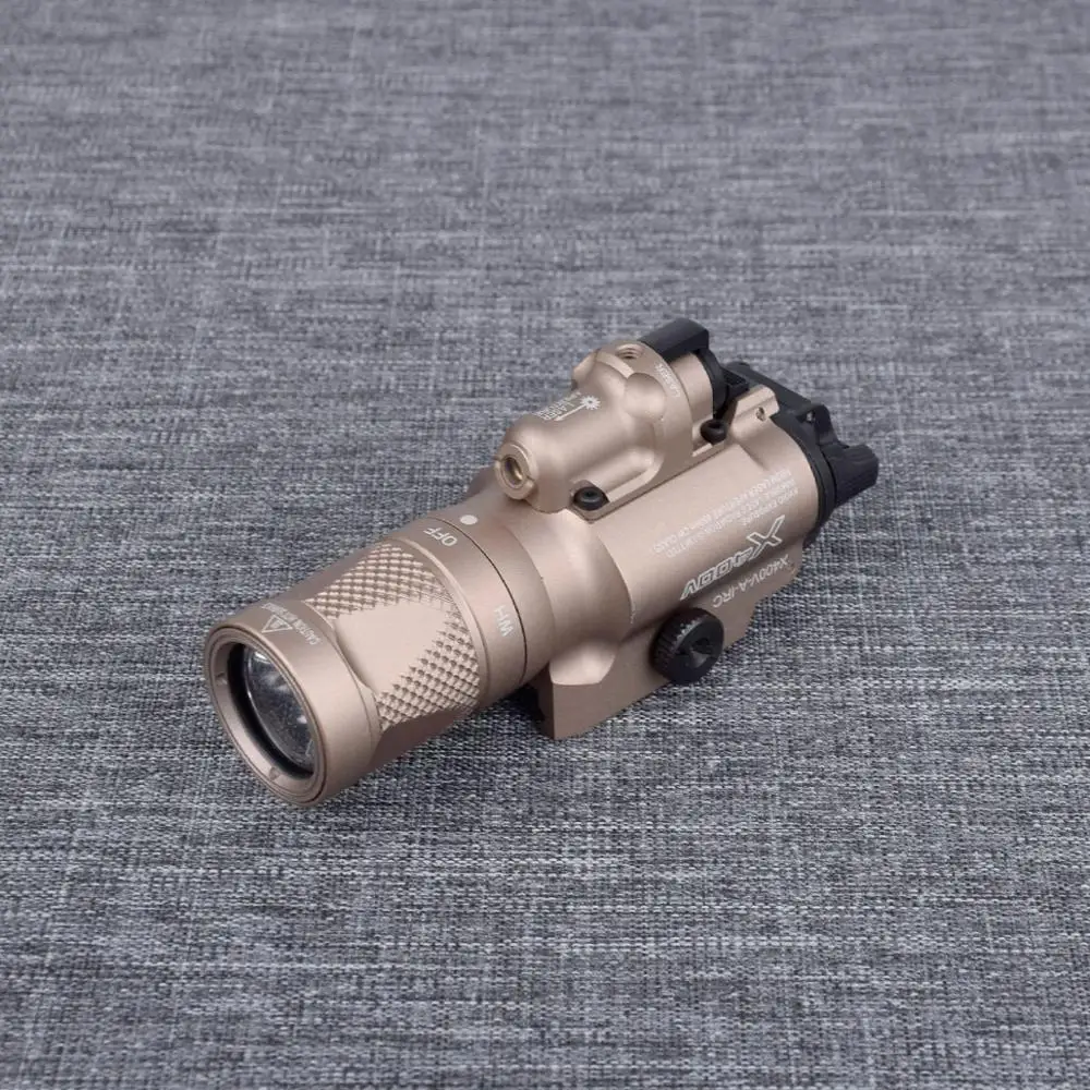 Тактический светильник для оружия X400V с красным лазерным пистолетом фонарик