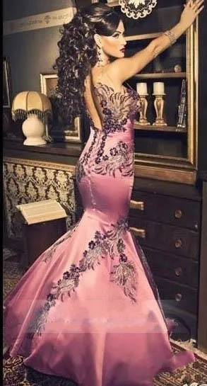 

vestido de festa longo robe de soiree appliques evening dresses 2019 sweetheart Formal gown women elegant mermaid evening dress