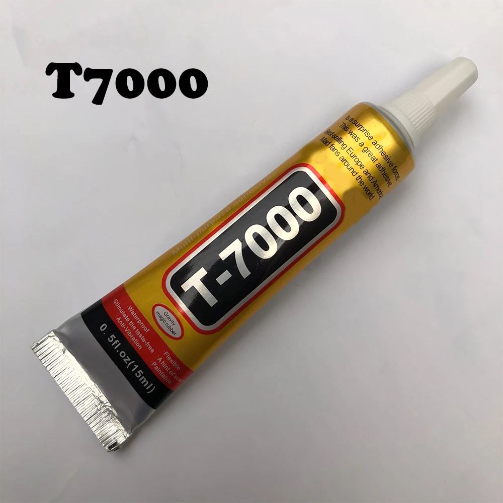 Optimal 15 мл T7000 супер клей многоцелевой черный жидкий для рукоделия стеклянный