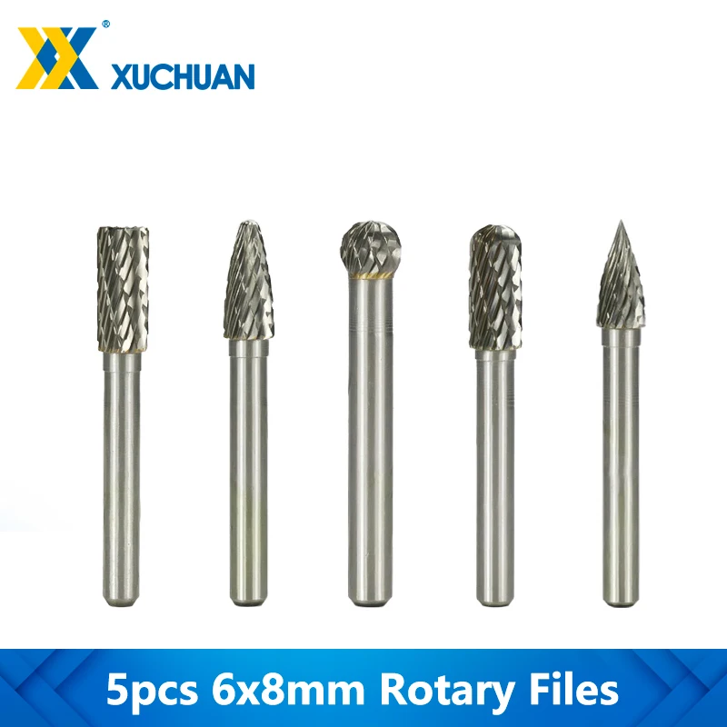 

Набор фрез для резьбы по дереву, набор из 5 насадок из карбида вольфрама, 6 х8 мм