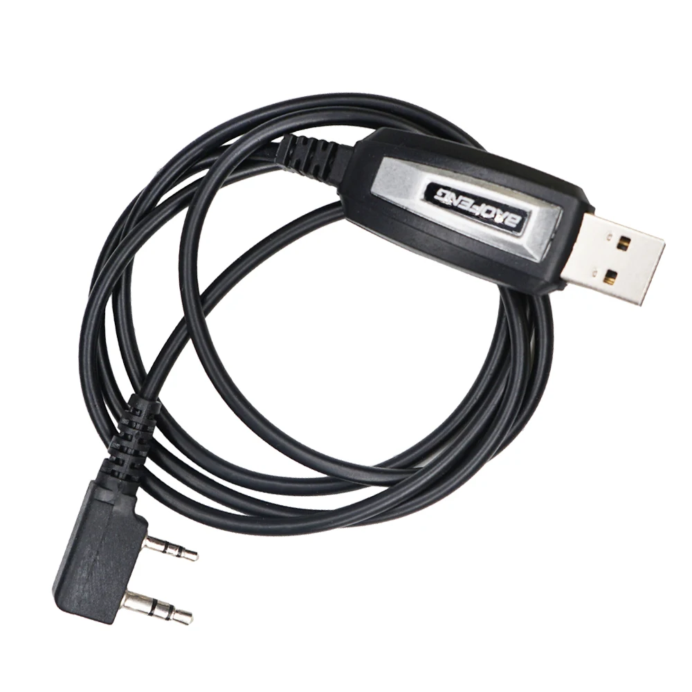 100original baofeng walkie talkie usb programming cable with cd driver for baofeng ham radio uv82 uv5r bf888s radio accessories free global shipping