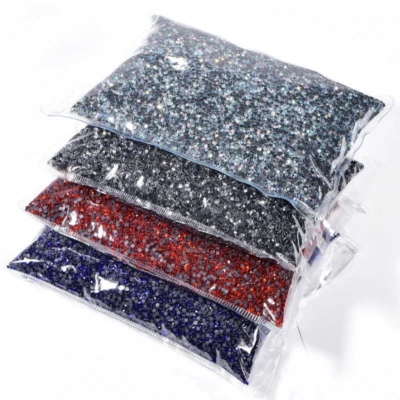 YL Сваровски оптовая продажа горячей фиксации 14400 шт SS3-SS40 блестки стразы s плоский