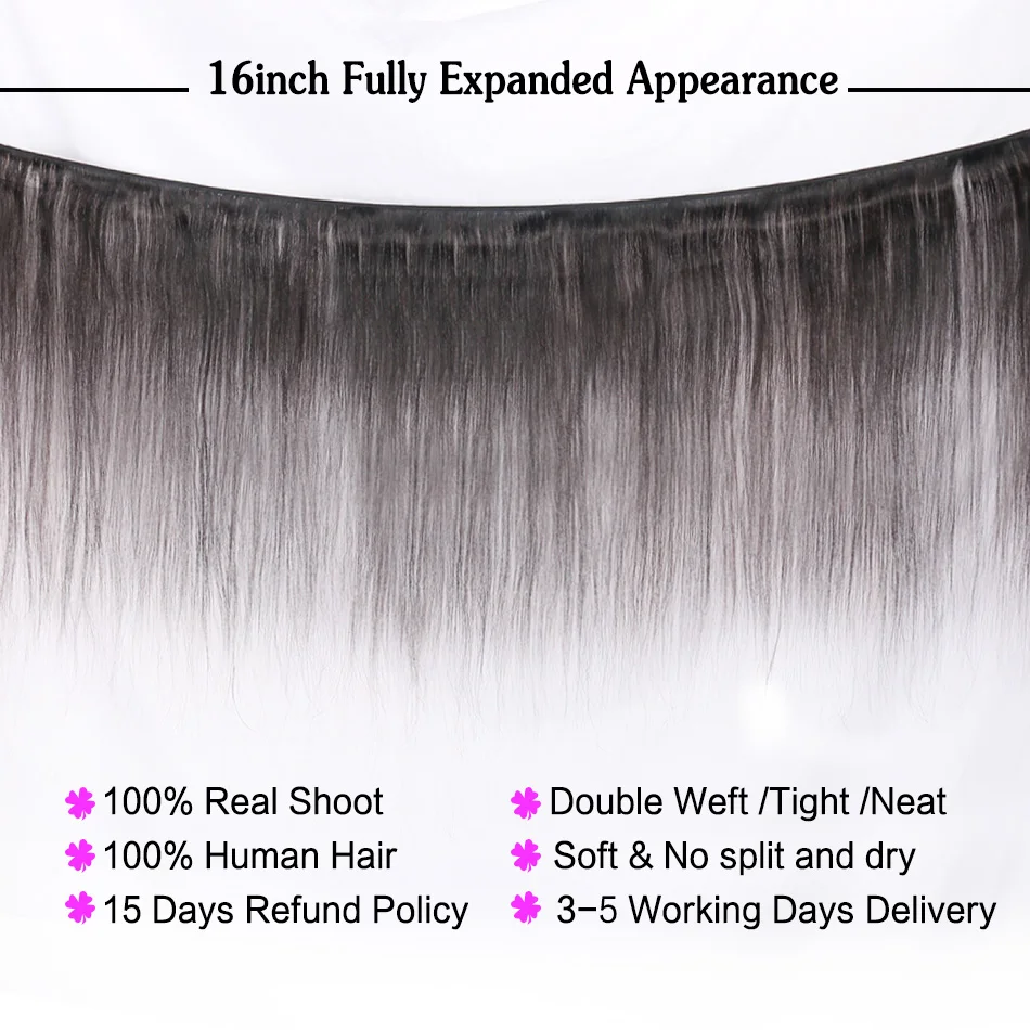 Перуанские волосы NAFUN 3 пучка с закрытыми волосами натуральный цвет прямые