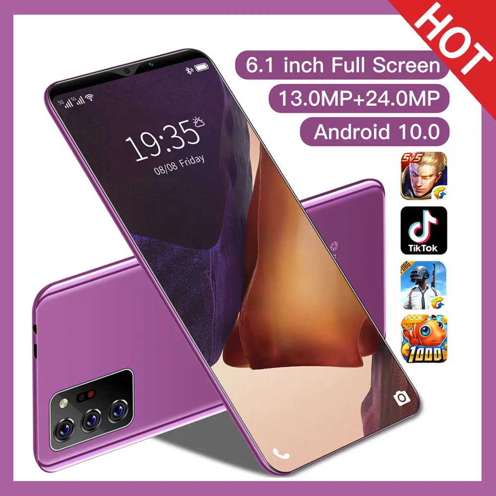 Tel&eacute;fono Inteligente Galxy Note30 Plus, pantalla HD de 6,1 pulgadas, 6 + 128GB, Bater&iacute;a grande de 4800mAh, red 4G LTE, 2021-2