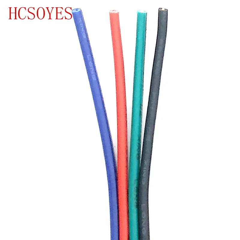 4-контактный удлинитель RGB + черный провод для светодиодной ленты ws2801/5050