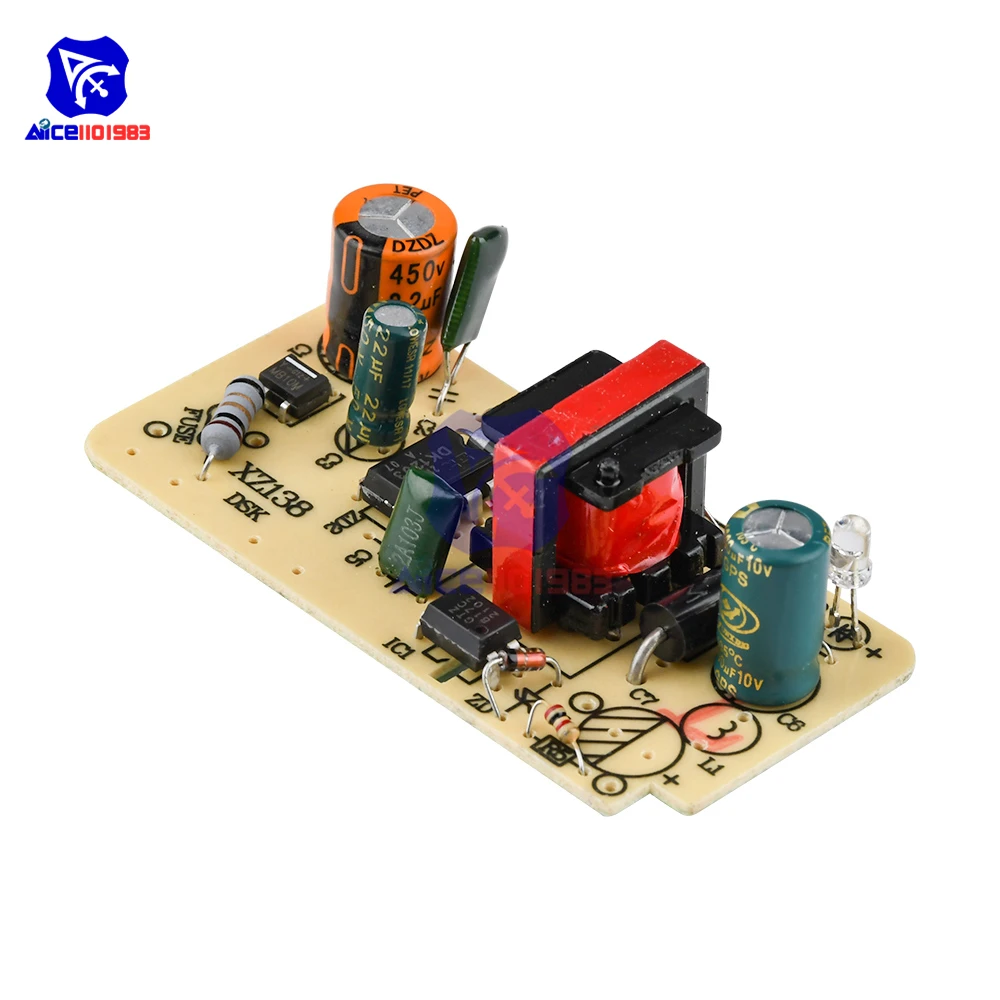 Diymore AC 100 240 В в постоянный ток 5 2 5a Импульсный блок питания барная плата штабивольт