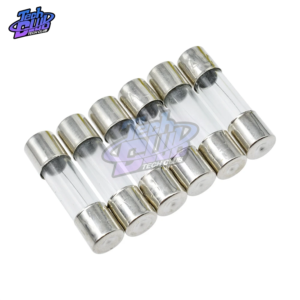 100 шт. быстровыдувная трубка 6X30mm 5X20mm250V стеклянные плавкие предохранители