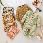 Детский хлопковый комбинезон с длинным рукавом, на возраст 0-18 месяцев