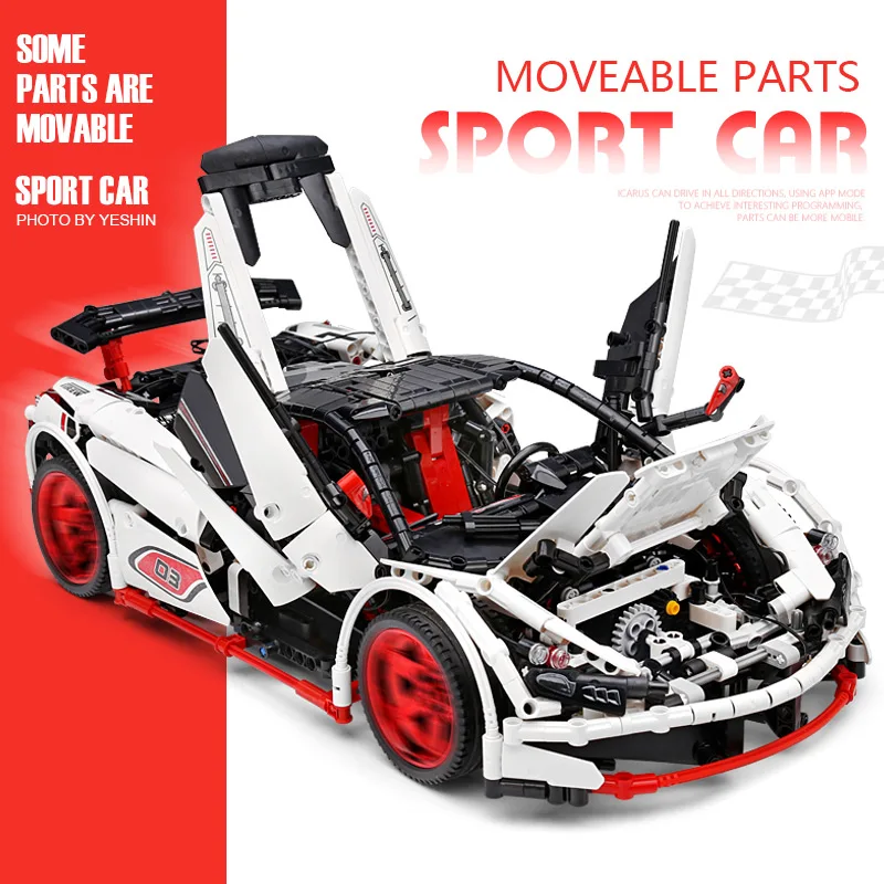 Пресс форма для KING 20087 автомобиля серии белый Икар набор совместим с MOC 16915 детская