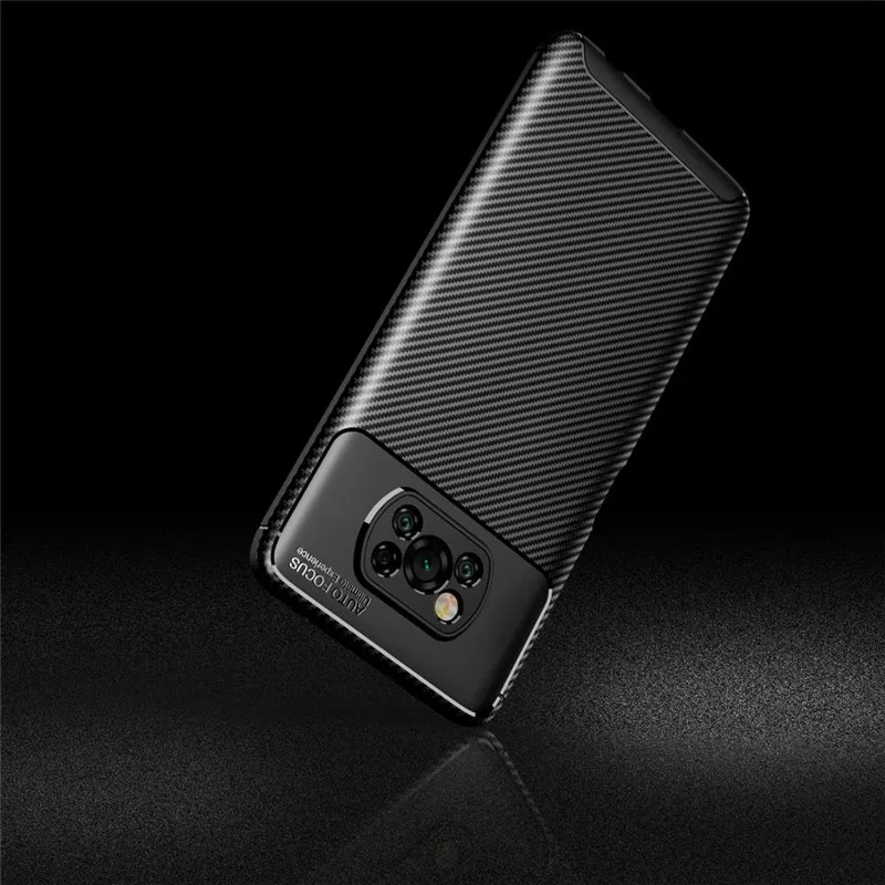 POCO X3 Pro POCO X3 NFC Case 2020 Soft Silicone TPU Case For Xiaomi POCO X3 NFC Carbon Fiber Armor Case Cover poko POCO x3 nfs