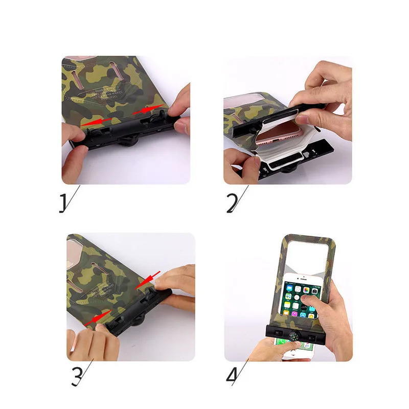 Новые сумки для плавания Защитная сумка легко прикасаться камуфляжная