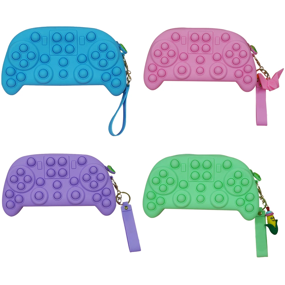 

Чехол-карандаш с эффектом пузырьков для снятия стресса, стационарная сумка, сенсорный Сжимаемый Кошелек для монет, антистрессовый мягкий с...