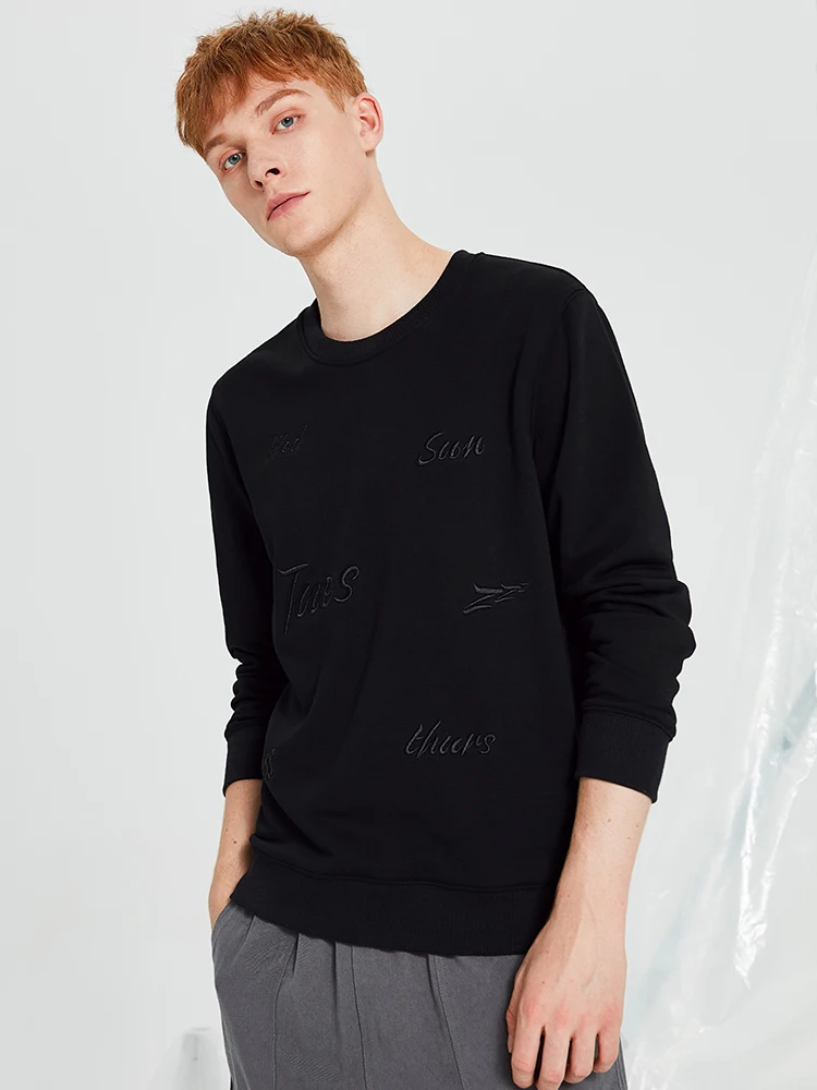 Пионерский лагерь молодежный Мужской свитер черный серый вырез лодочкой вышивка