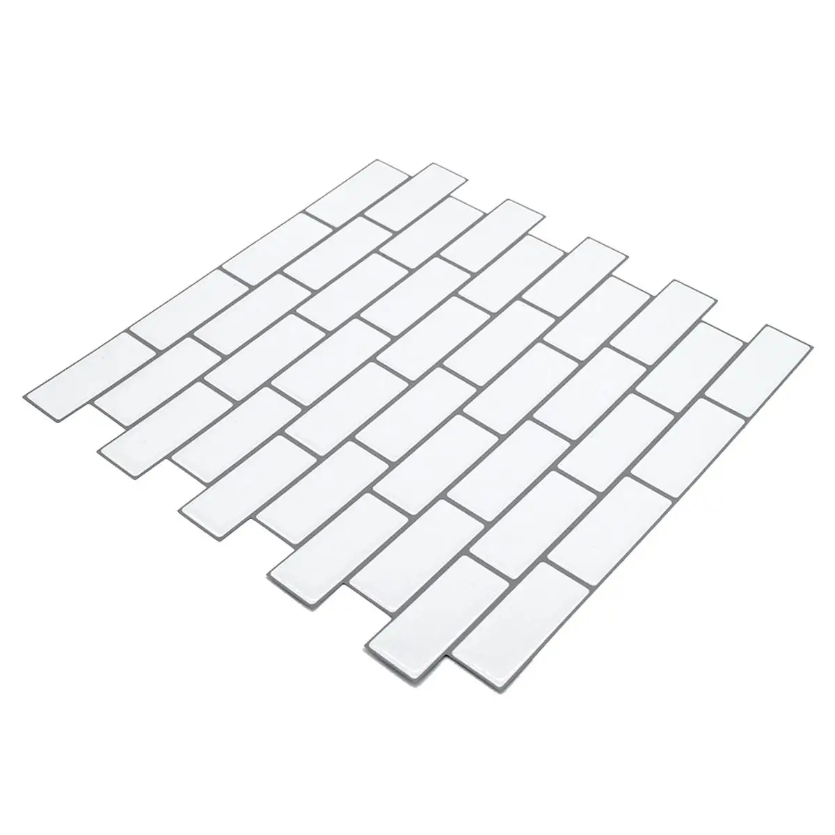 

10Pcs/Set Big Size 25x25 cm Self adhesive Waterproof Heatproof Vinyl Wallpaper 3D Peel and Stick Subway Tiles