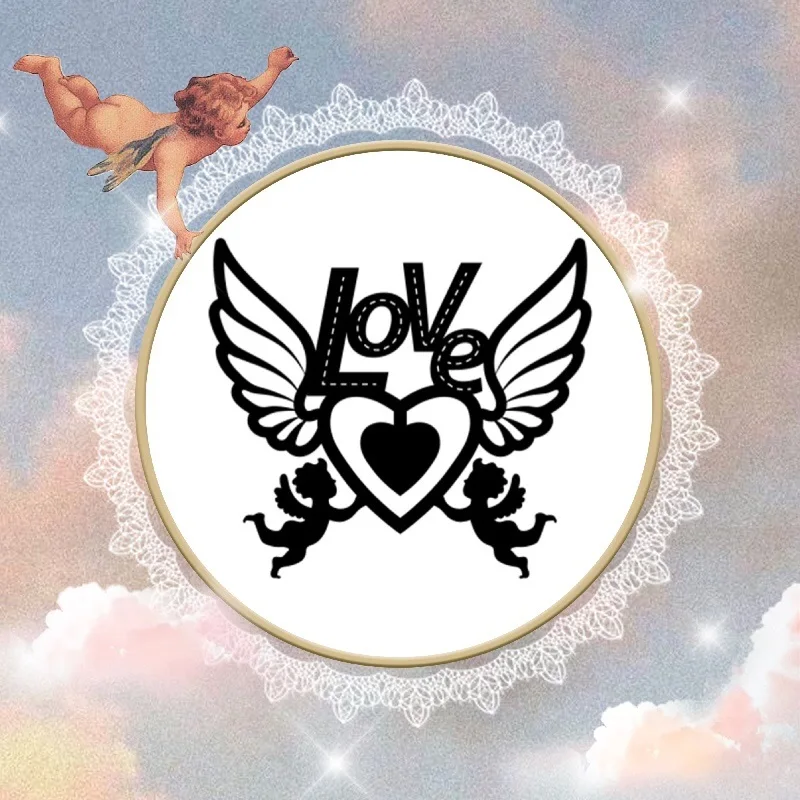 InLoveArts Ангел сердце штампы любовь металлические пресс формы Новинка 2019 для