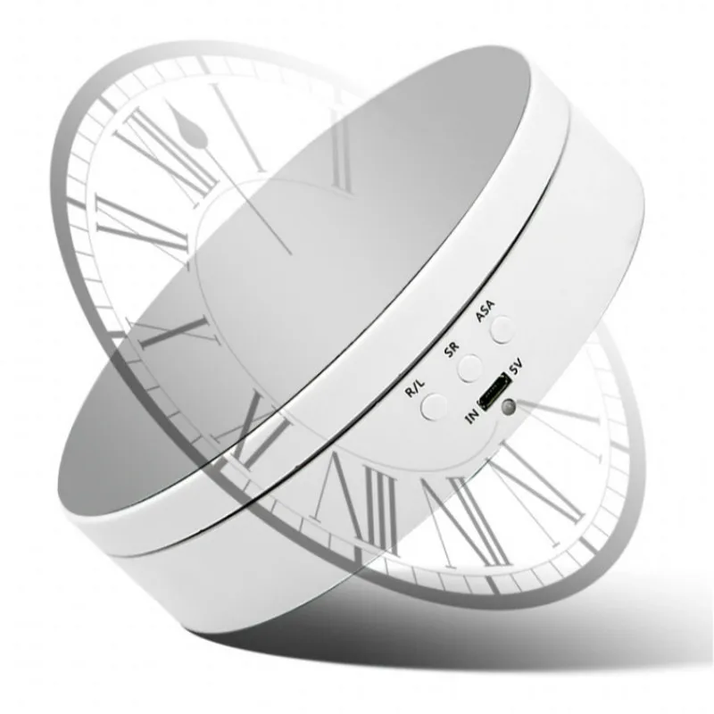 3 Speeds Electric Rotating Display Stand Mirror Turntable Jewelry 360 Degree Display Stand Base for Photography Video Shoot