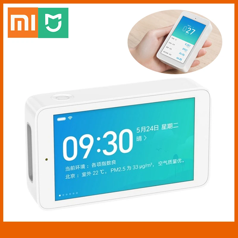Xiaomi Mijia Air Detector Высокоточный 3 97 дюймовый сенсорный экран USB интерфейс PM2.5 CO2a TVOC